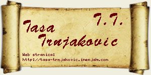 Tasa Trnjaković vizit kartica